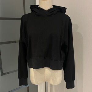 Lululemon Loungeful Cropped Hoodie *Sparkle Black